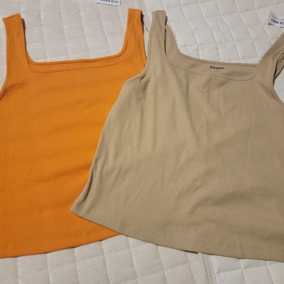 NWT Old Navy women's cropped tank tops sz xxl tall. Ultra-Crop Rib-Knit Tanks. - Picture 7 of 8